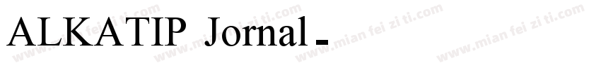 ALKATIP Jornal字体转换
